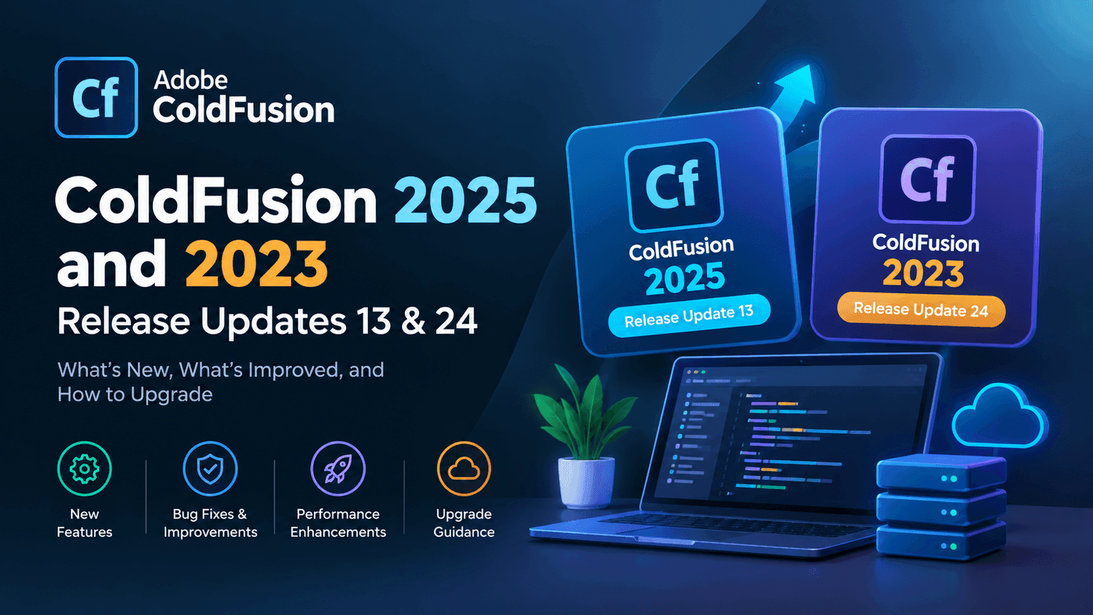 Adobe ColdFusion 2025 and 2023 Release Updates 13 & 24: new features, bug fixes, performance enhancements, and upgrade guidance